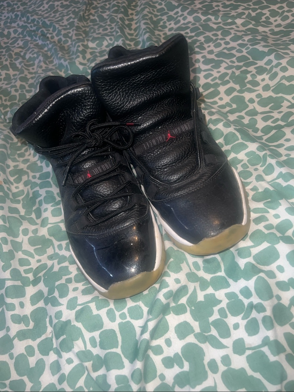 Nike Air Jordan 11 Black with Red Accents